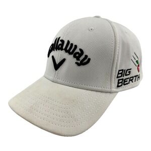 Callaway Tour Authentic Speed Regime Flex Fit Golf‎ Cap L/XL White Odyssey Big B